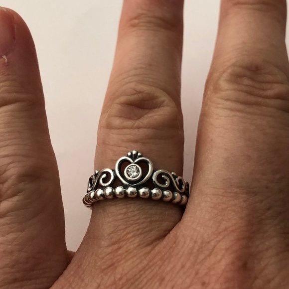 Pandora Jewelry Genuine Pandora Princess Tiara Crown Ring Size 7